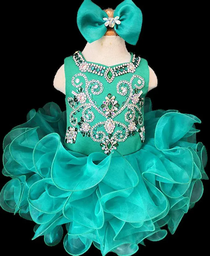 16 Colors---Little Girl/Toddler/Kids/Baby Girl/Little Princess Pageant Dress with Hair bow