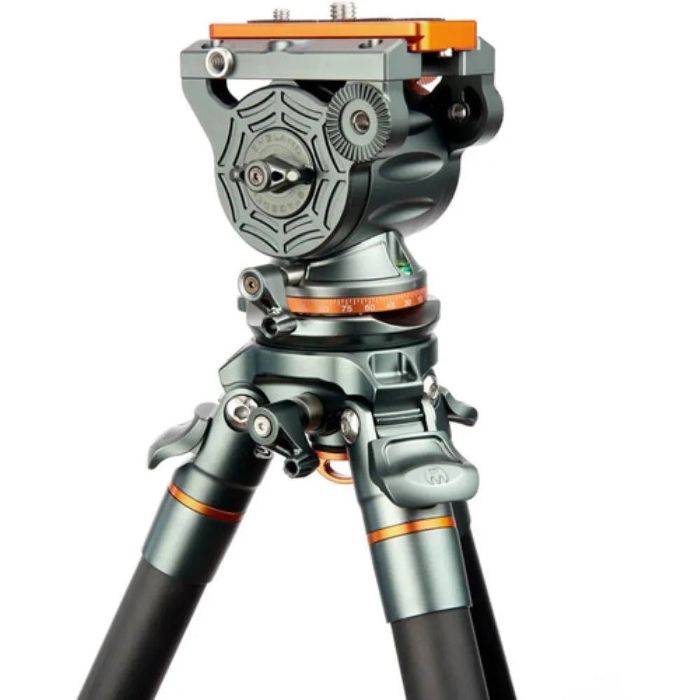 3 Legged Thing Jay Carbon Fiber Tripod with Quick Leveling Base and AirHed Cine-A Fluid Head System