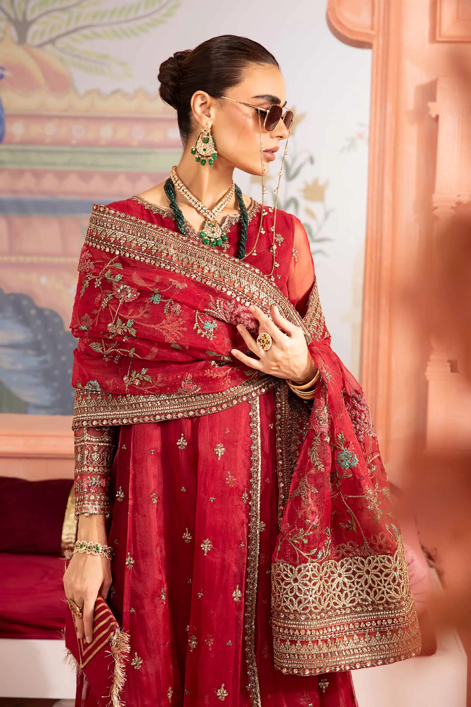 3 Piece Embroidered Organza Suit | SF-PF24-02