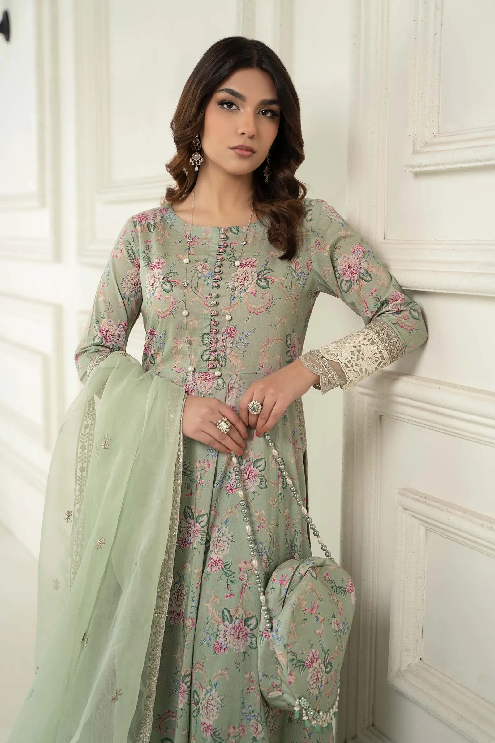 3 Piece Printed Lawn Suit | DW-EF24-102