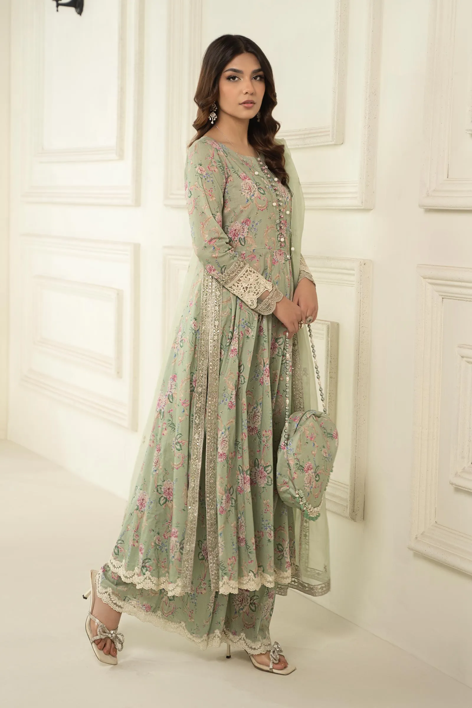 3 Piece Printed Lawn Suit | DW-EF24-102