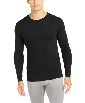 32 Degrees Men's Base Layer Crew Neck Shirt Black