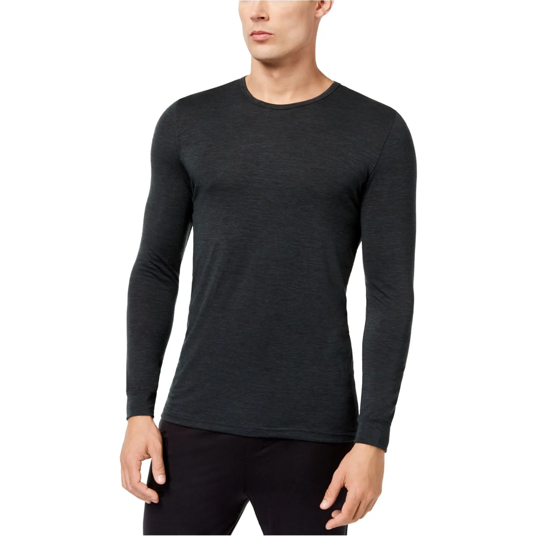 32 Degrees Men's Base Layer Crew Neck Shirt Black