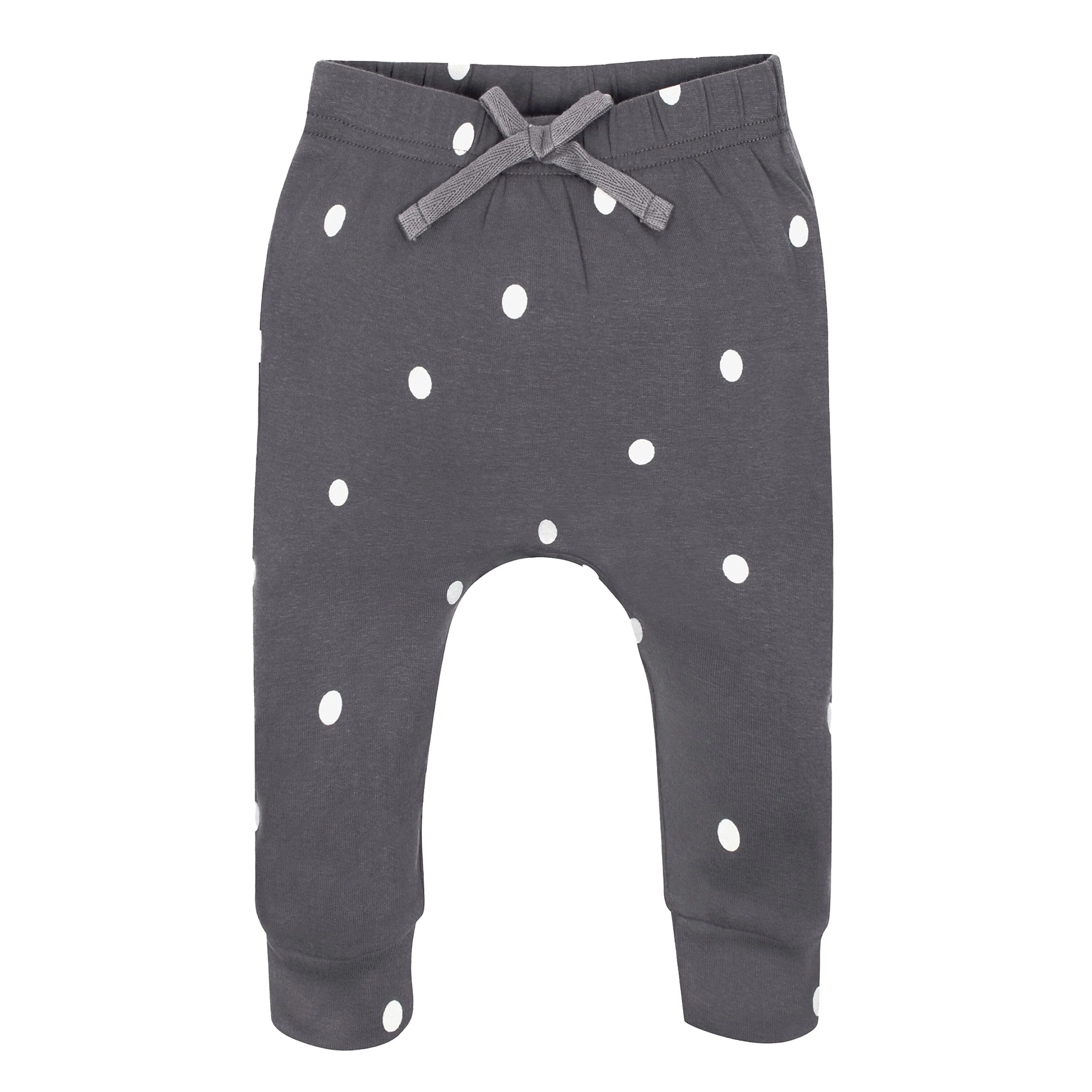 4-Pack Baby Girls Gray Floral Jogger Pants