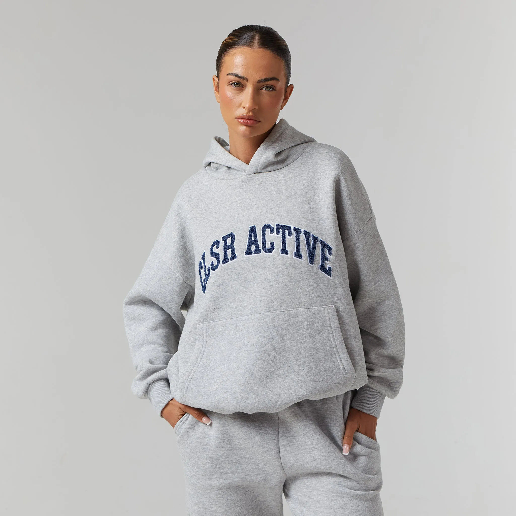 Active Tracksuit | Light Grey Marl