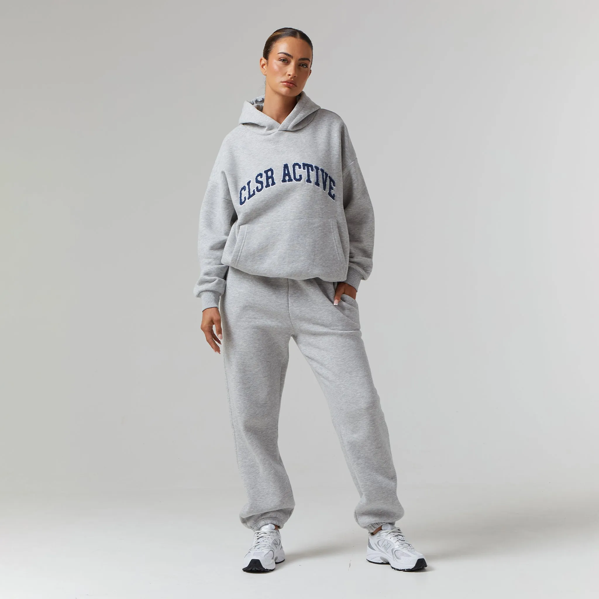 Active Tracksuit | Light Grey Marl