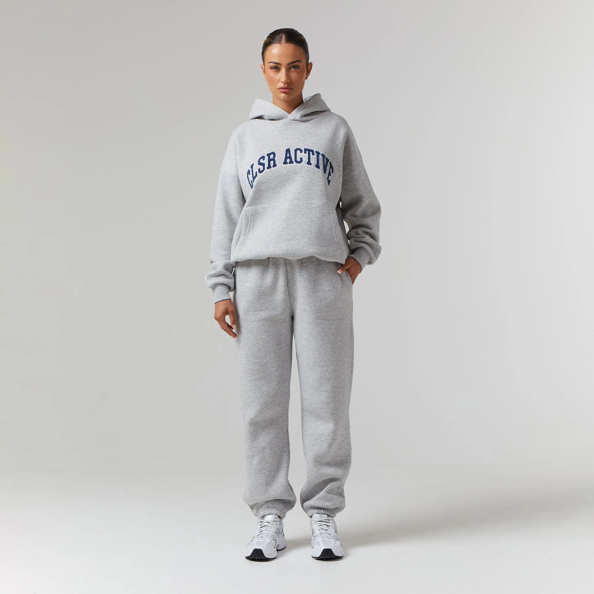 Active Tracksuit | Light Grey Marl