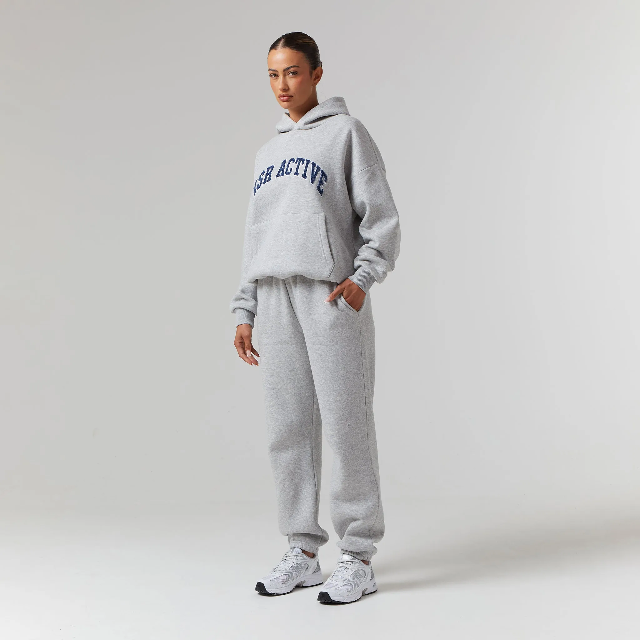 Active Tracksuit | Light Grey Marl