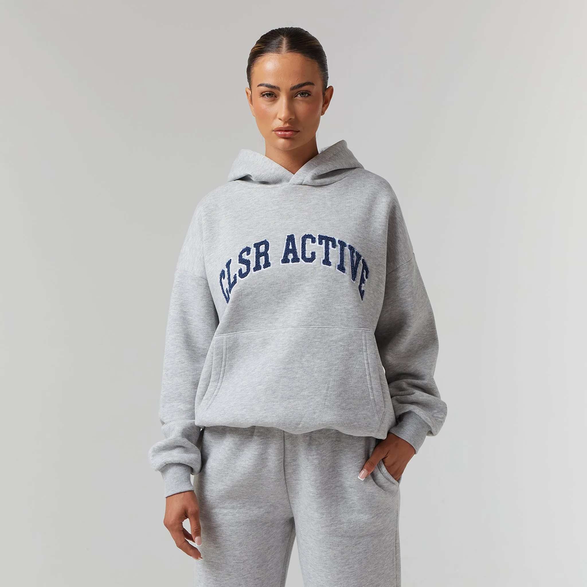 Active Tracksuit | Light Grey Marl