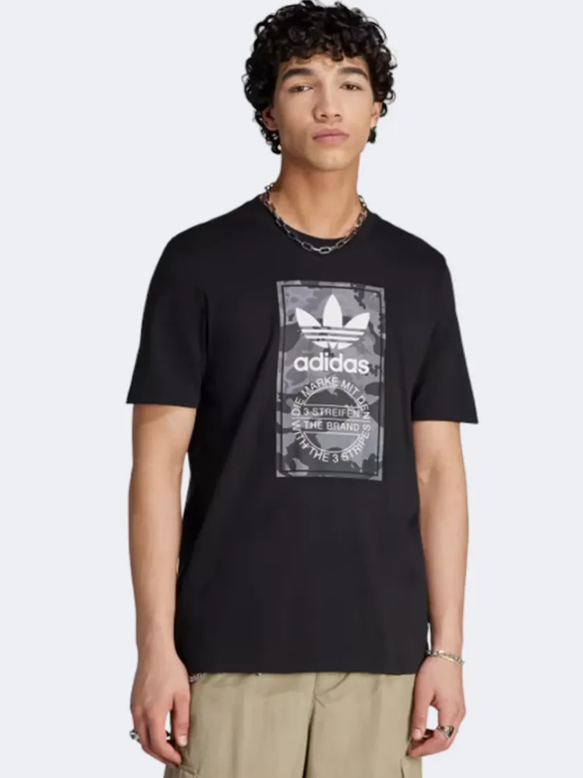 Adidas Camo Tongue Men Original T-Shirt Black