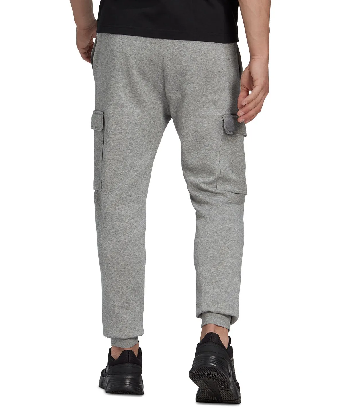 adidas Men's Classic Slim Fit Essentials Fleece Cargo Joggers