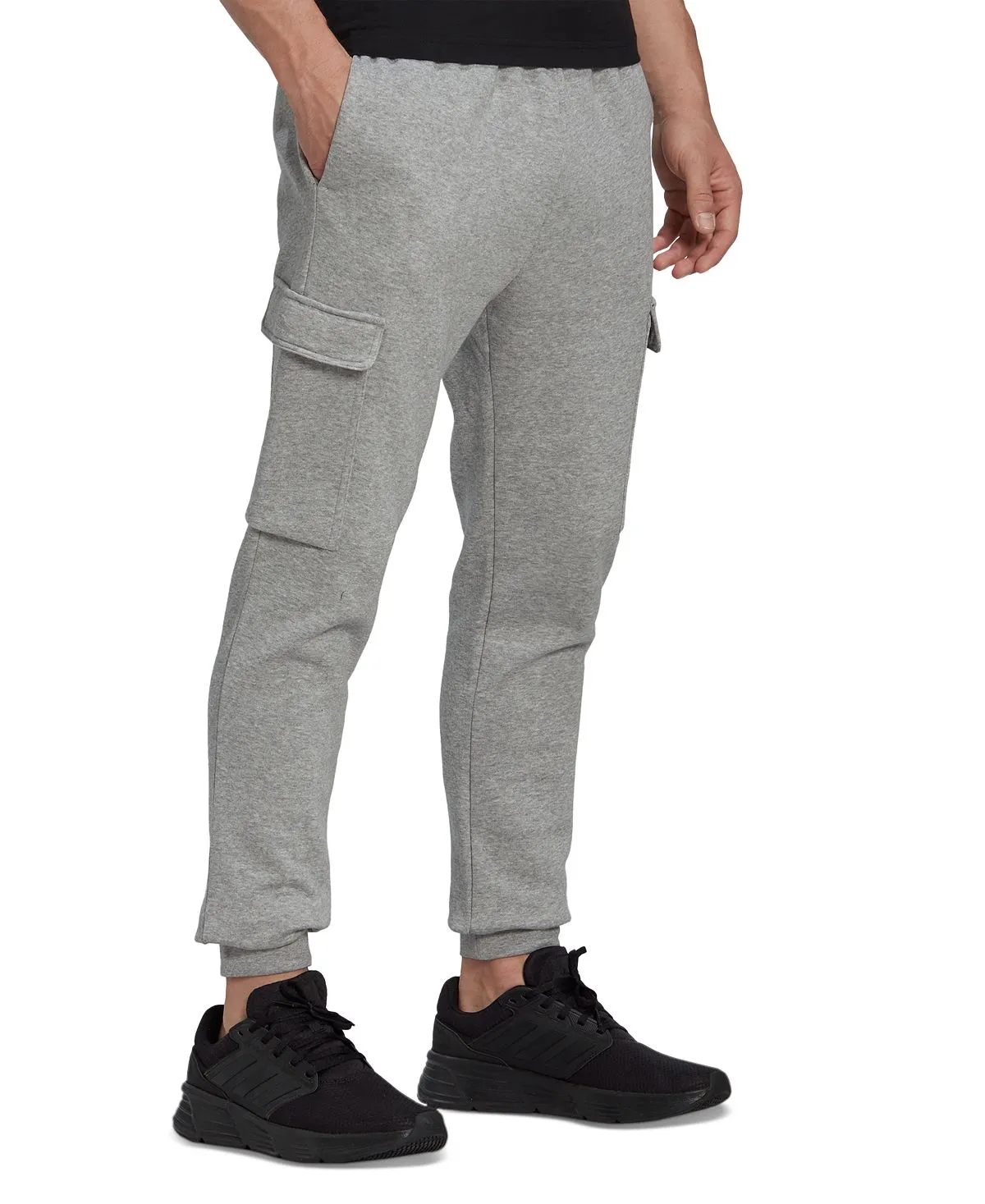 adidas Men's Classic Slim Fit Essentials Fleece Cargo Joggers