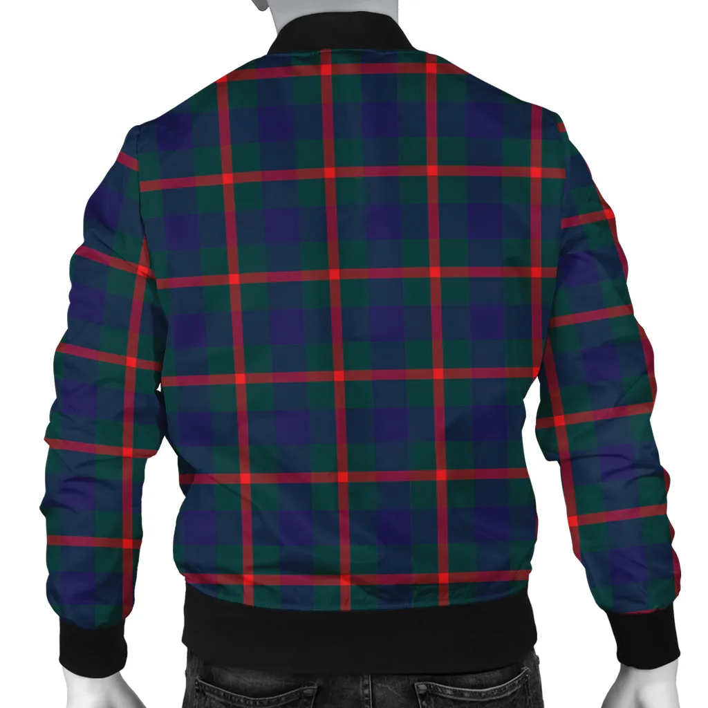 Agnew Tartan Bomber Jacket with Family Crest