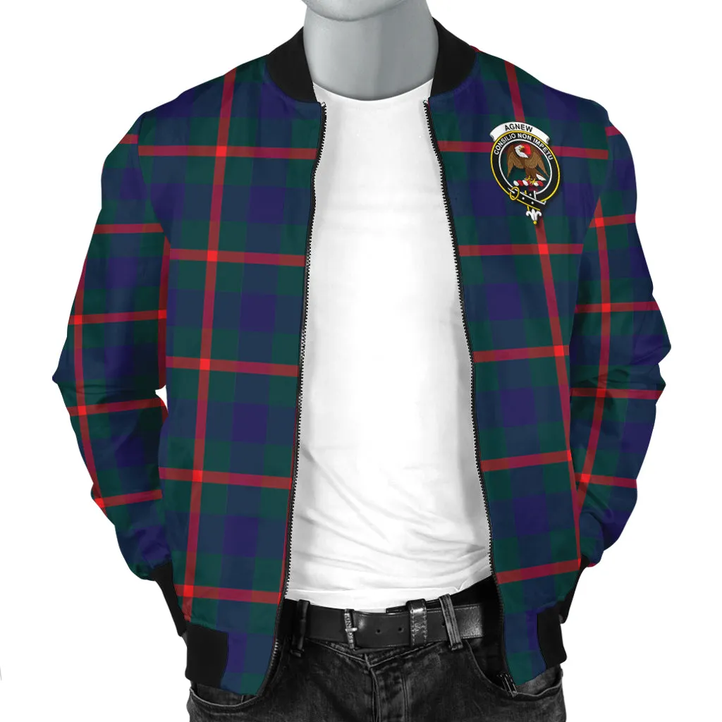 Agnew Tartan Bomber Jacket with Family Crest