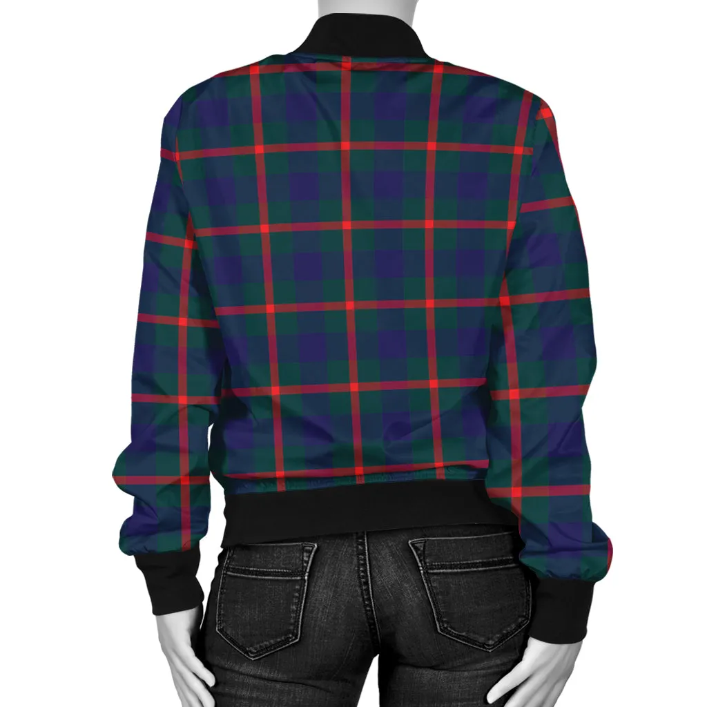 Agnew Tartan Bomber Jacket with Family Crest