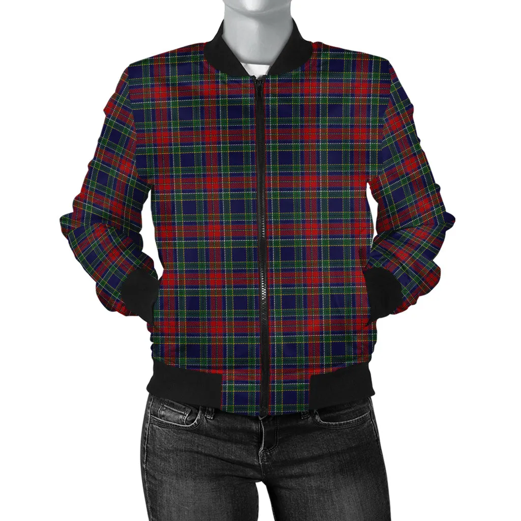 Allison Red Tartan Bomber Jacket