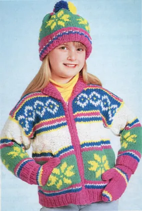 Alpine Jacket With Hat And Mitts Pattern