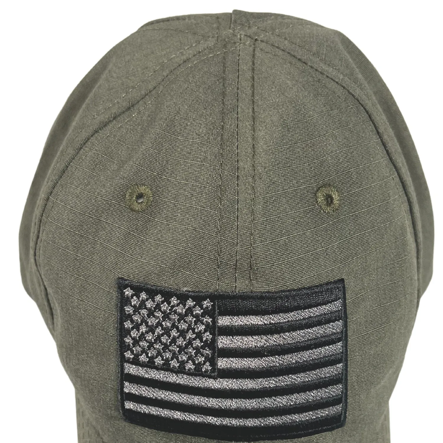 American Flag Ranger Green Full Fabric Ripstop Range Hat