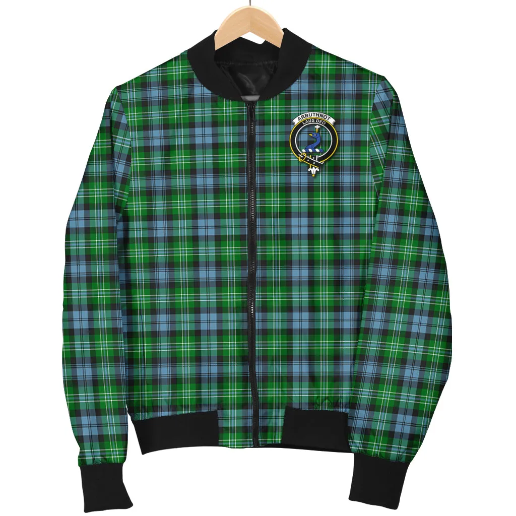 Arbuthnot Ancient Tartan Bomber Jacket with Family Crest