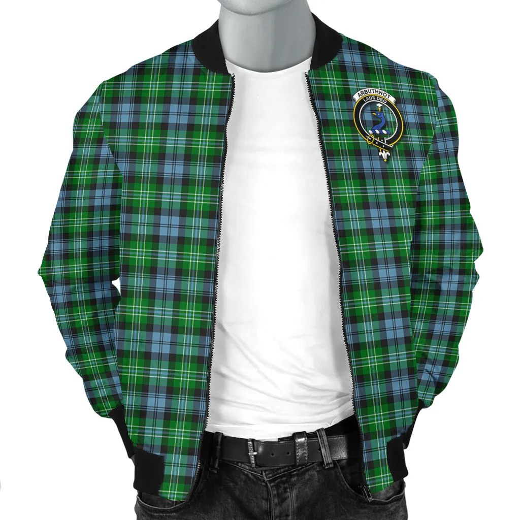 Arbuthnot Ancient Tartan Bomber Jacket with Family Crest