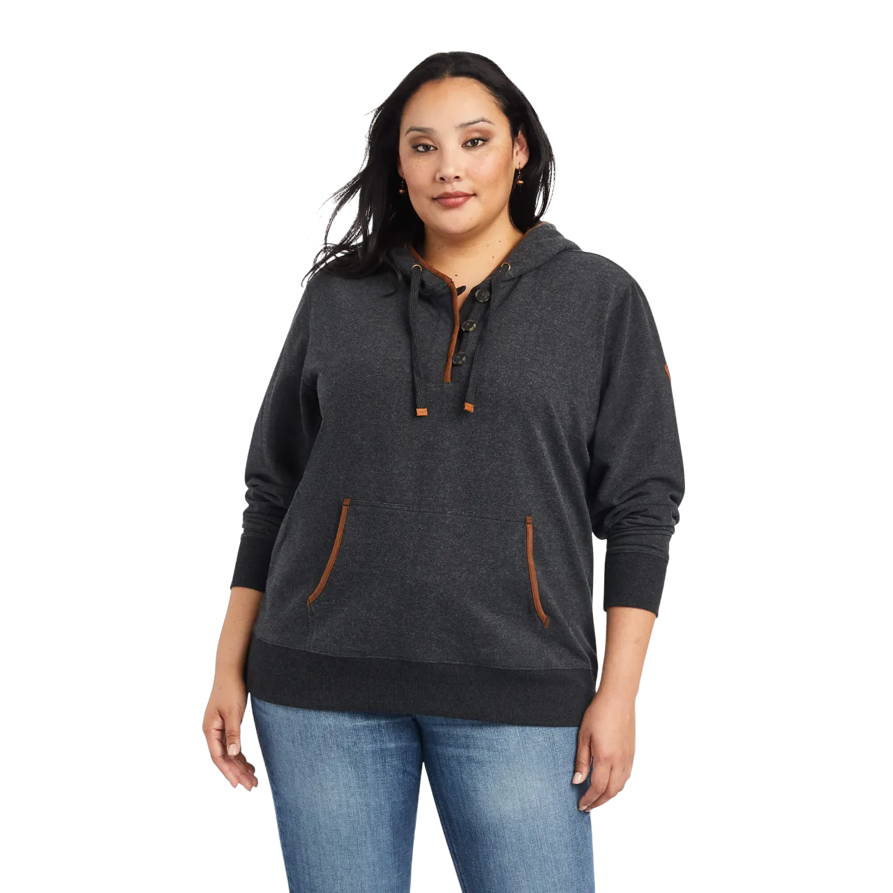 Ariat Women's Heather Charcoal Real Elevated Hoodie