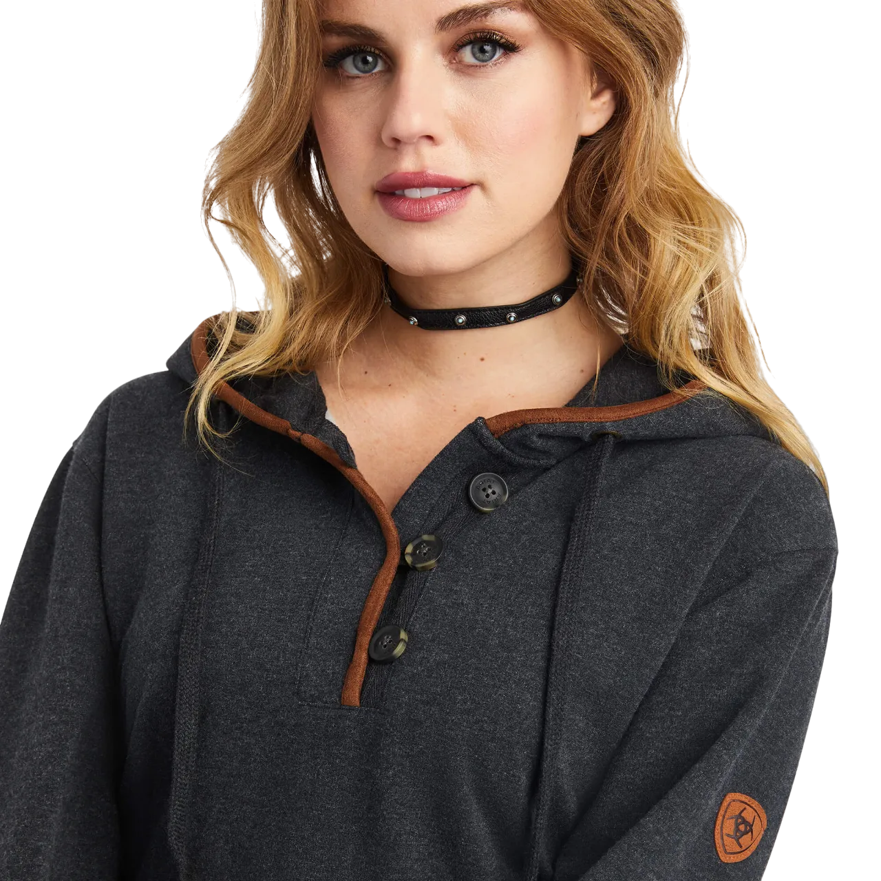 Ariat Women's Heather Charcoal Real Elevated Hoodie