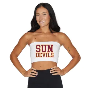 Arizona State ASU White Bandeau Top