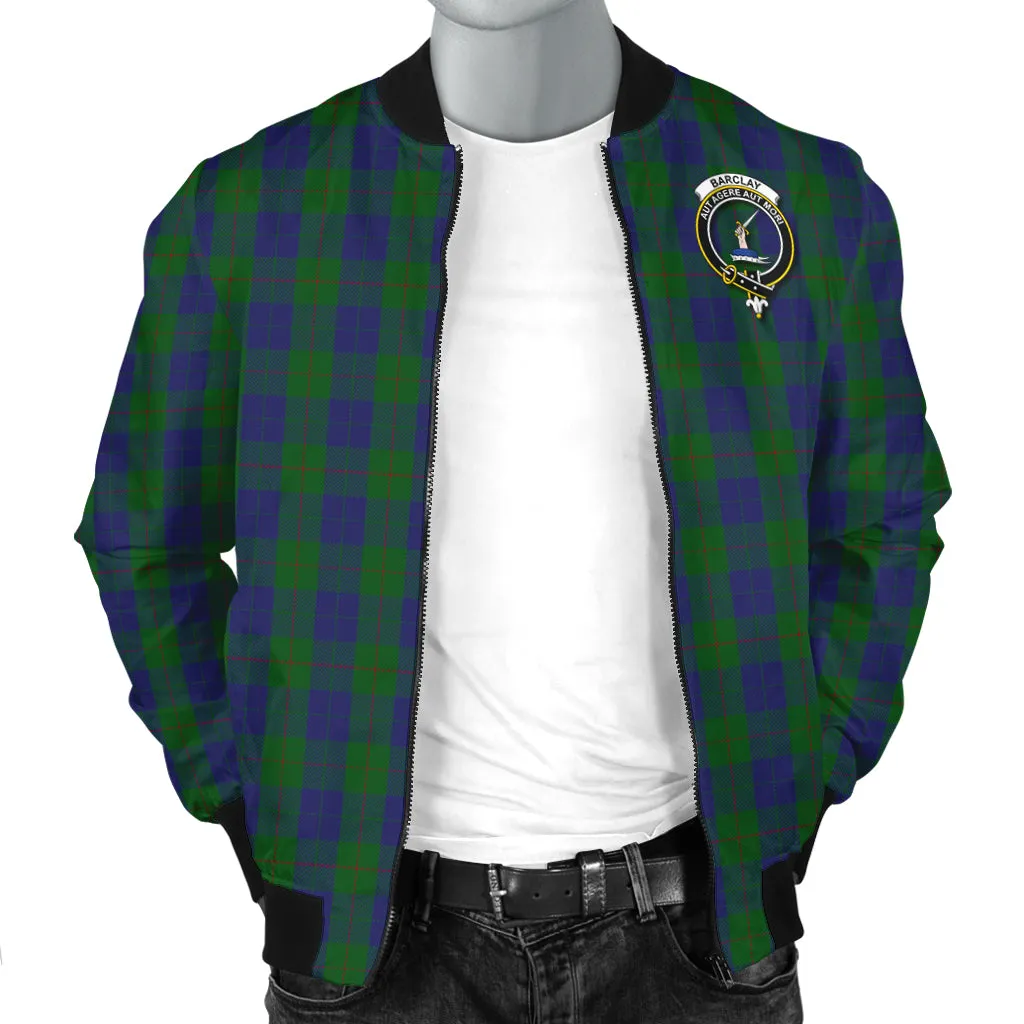 Barclay Tartan Bomber Jacket with Family Crest