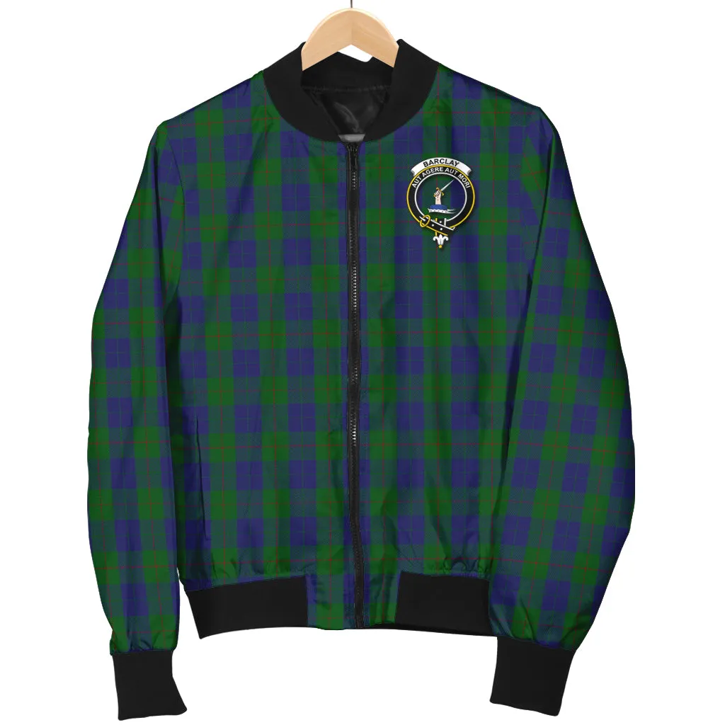 Barclay Tartan Bomber Jacket with Family Crest