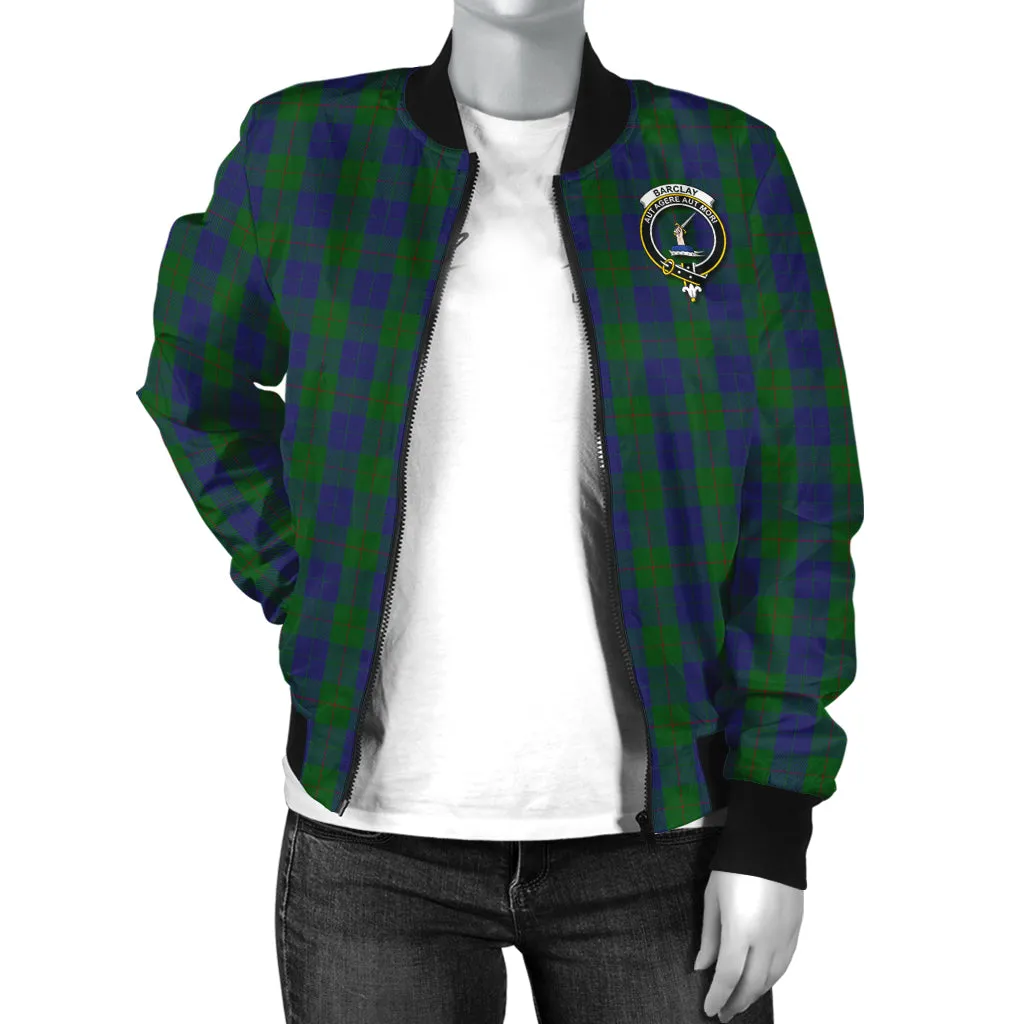 Barclay Tartan Bomber Jacket with Family Crest