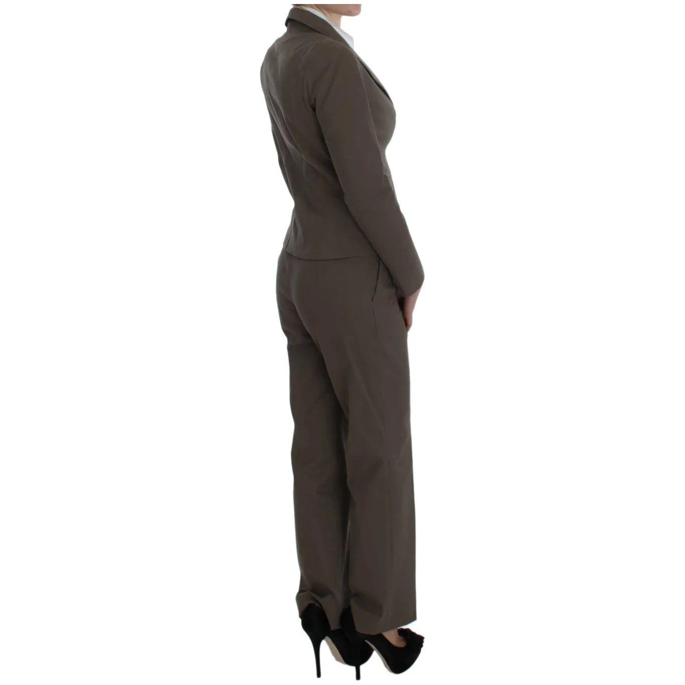 BENCIVENGA Beige Wool-Cotton Suit Set Chic Elegance