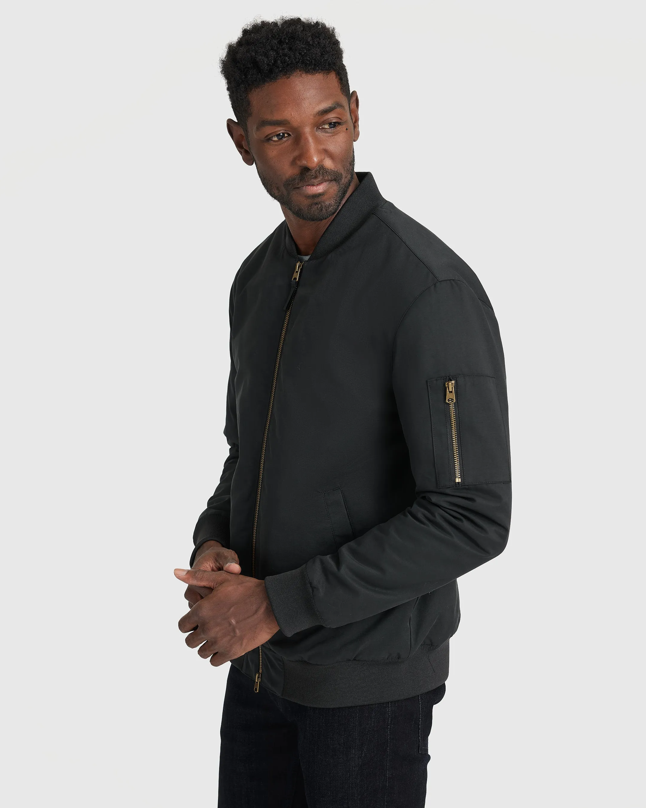 Black & Carbon Bomber Jacket 2-Pack