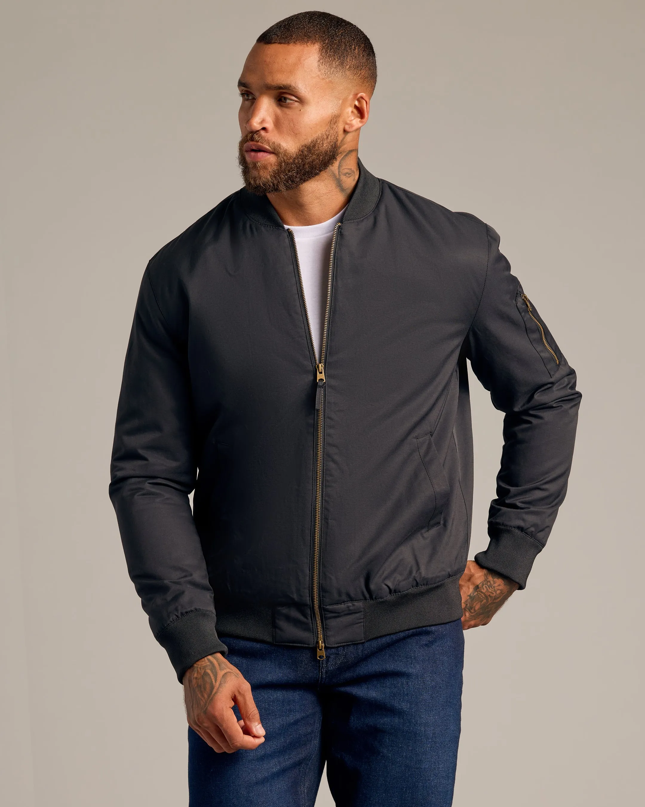 Black & Carbon Bomber Jacket 2-Pack