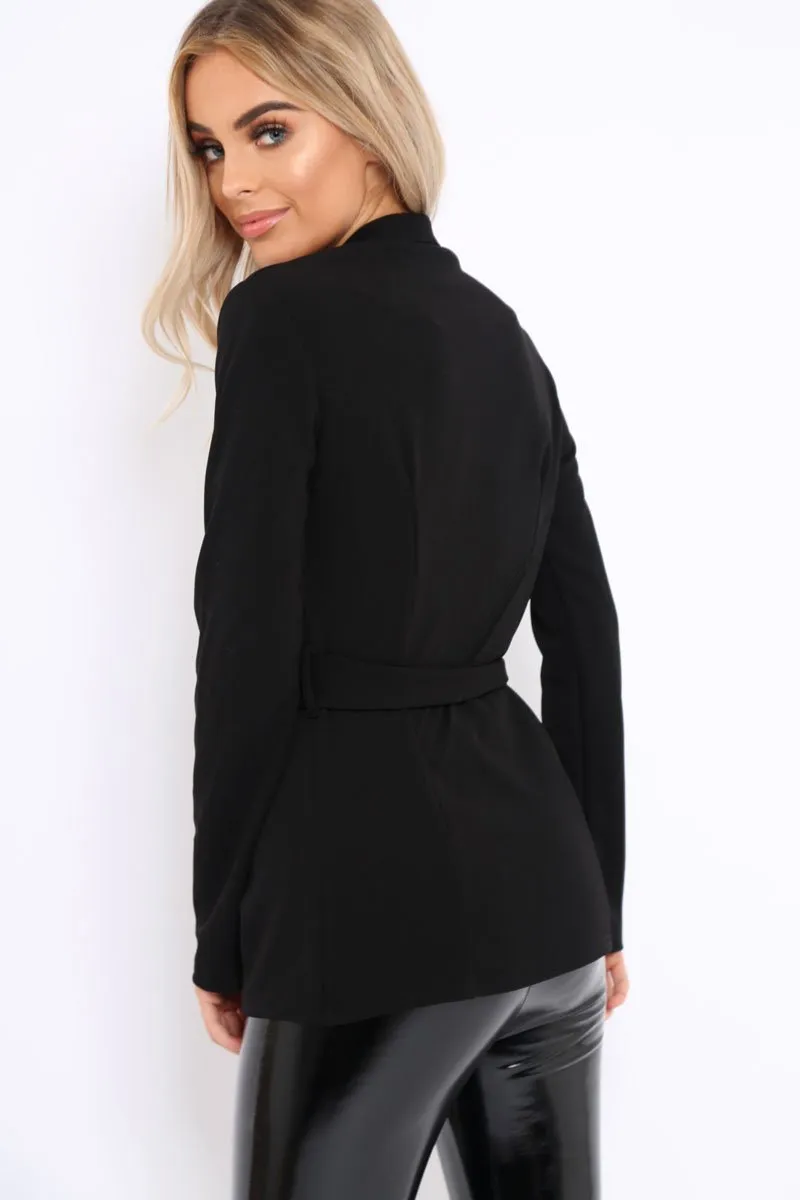 Black Belted Blazer - Kenna