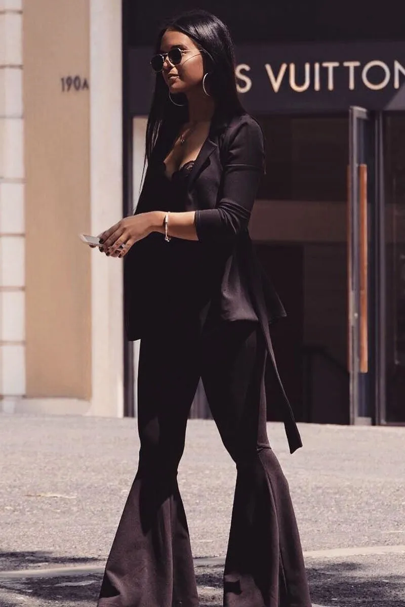 Black Belted Blazer - Kenna