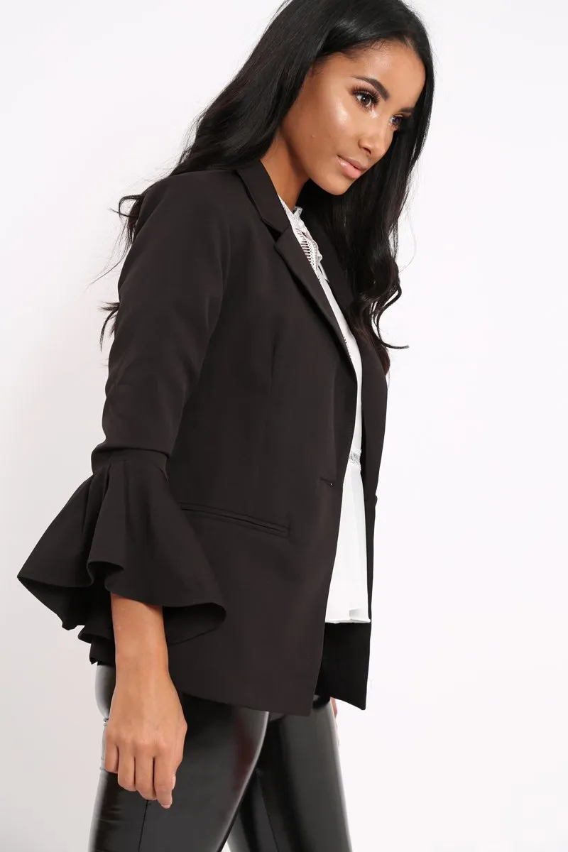 Black Flare Blazer - Vesa