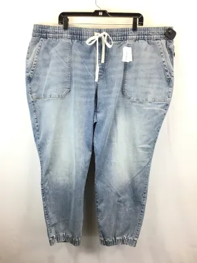 Blue Denim Pants Joggers Lane Bryant, Size 28