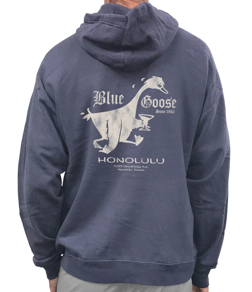 Blue Goose Bar Honolulu Retro Pullover Hoodie