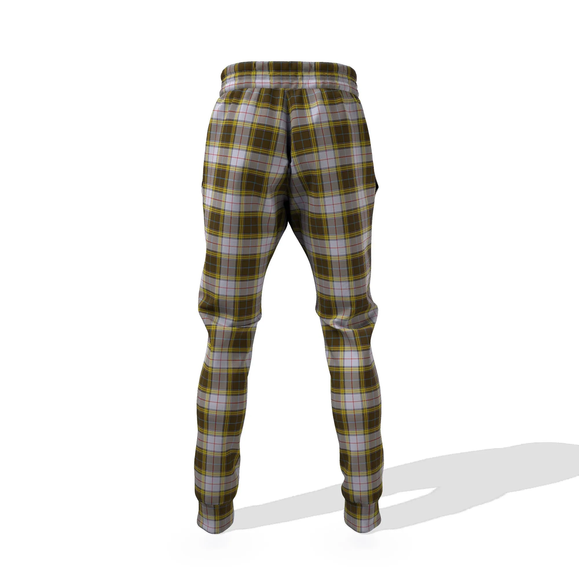 Buchanan Dress Tartan Joggers Pants with Family Crest