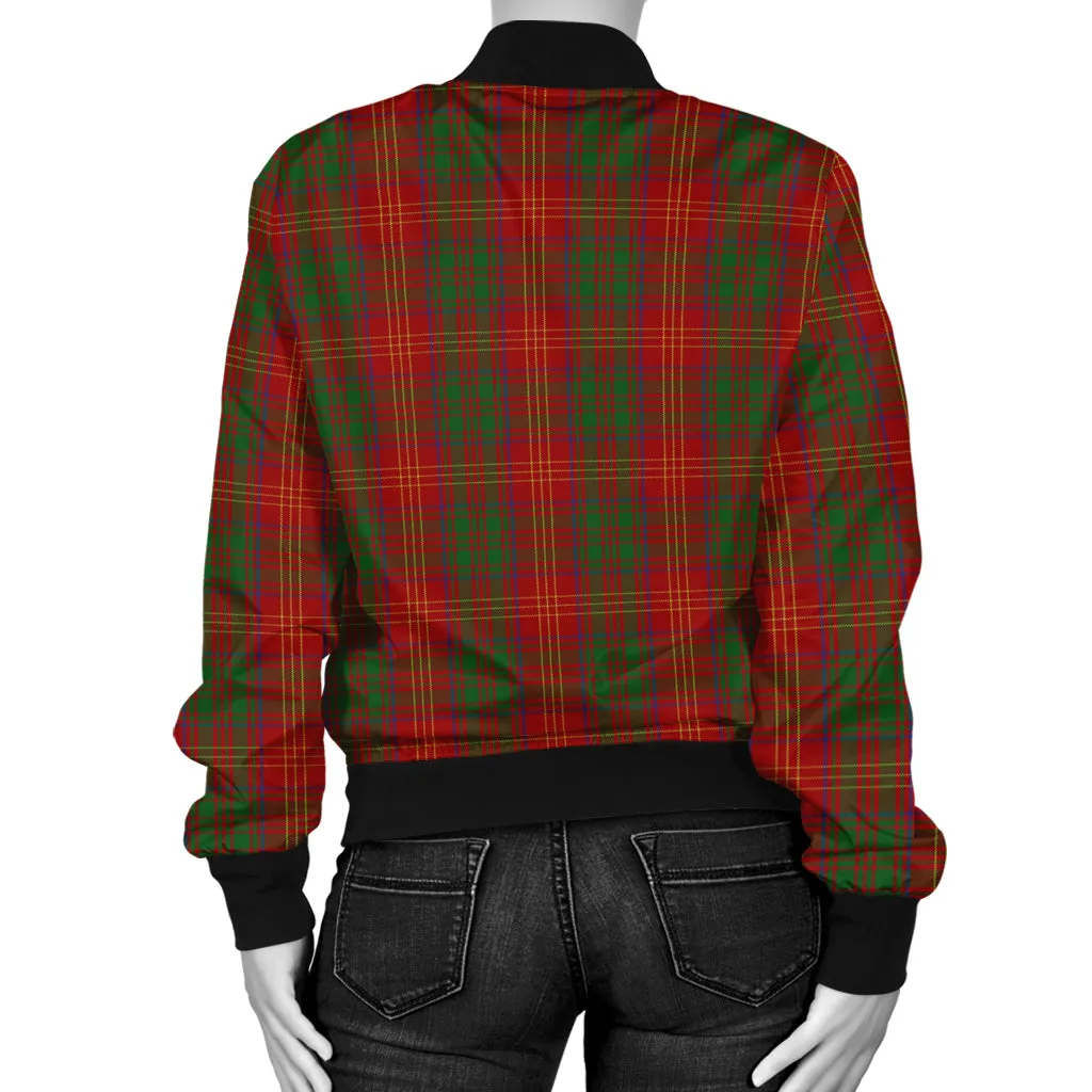 Burns Tartan Bomber Jacket with Family Crest