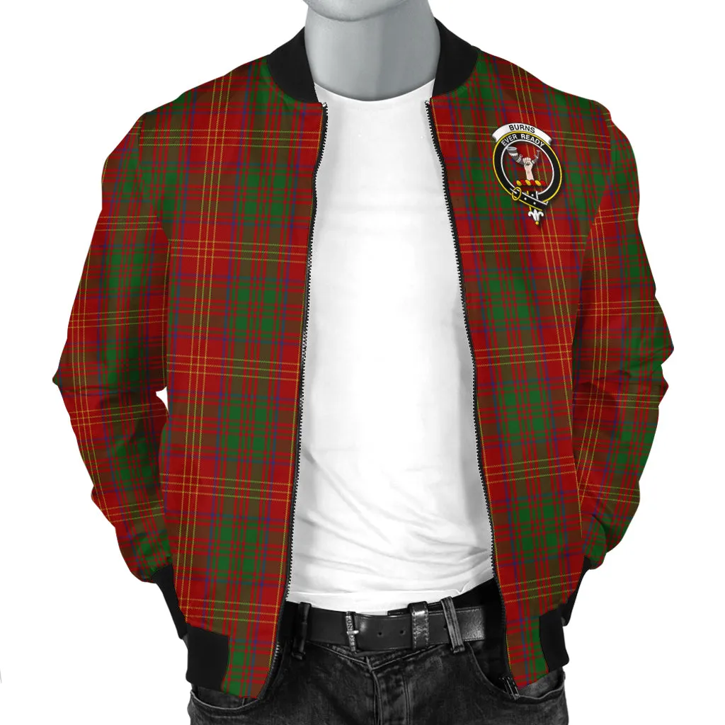 Burns Tartan Bomber Jacket with Family Crest