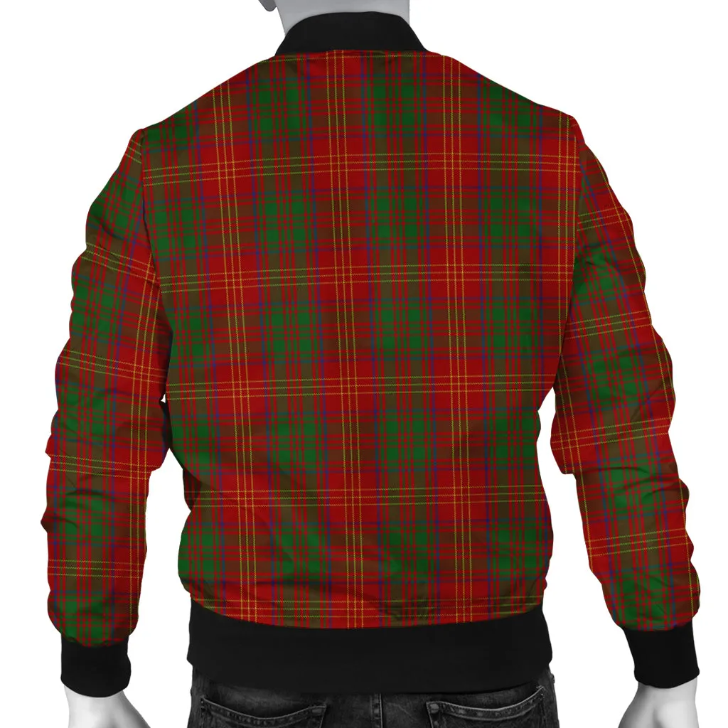 Burns Tartan Bomber Jacket with Family Crest