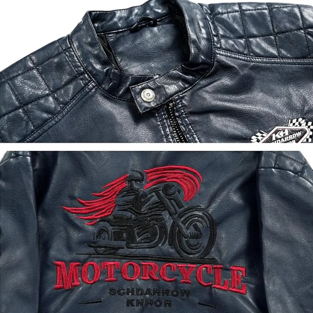 Casual Windbreaker Motorcycle Leather Jacket