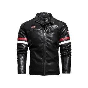 Casual Windbreaker Motorcycle Leather Jacket