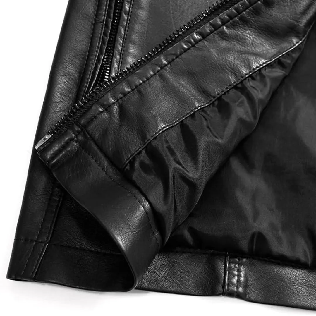 Casual Windbreaker Motorcycle Leather Jacket