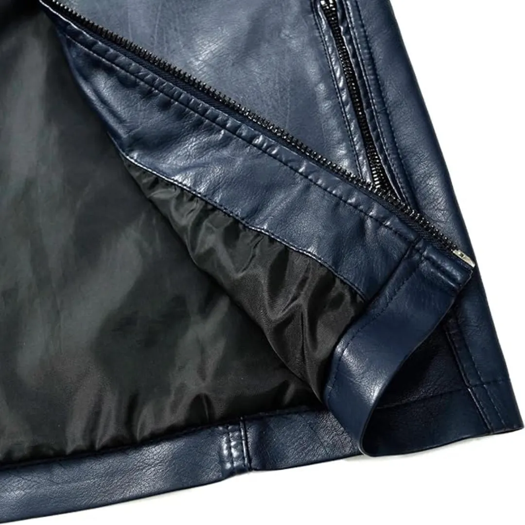 Casual Windbreaker Motorcycle Leather Jacket