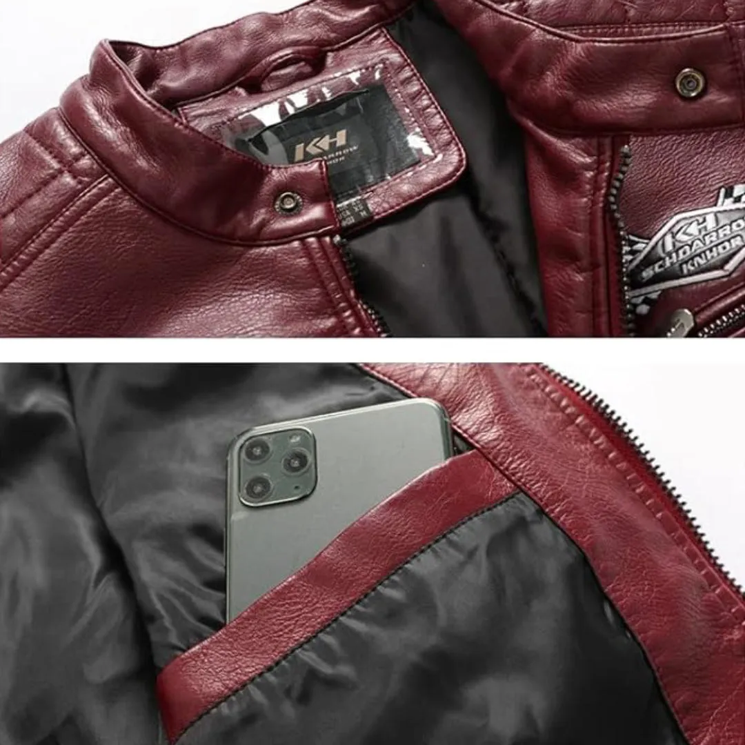 Casual Windbreaker Motorcycle Leather Jacket