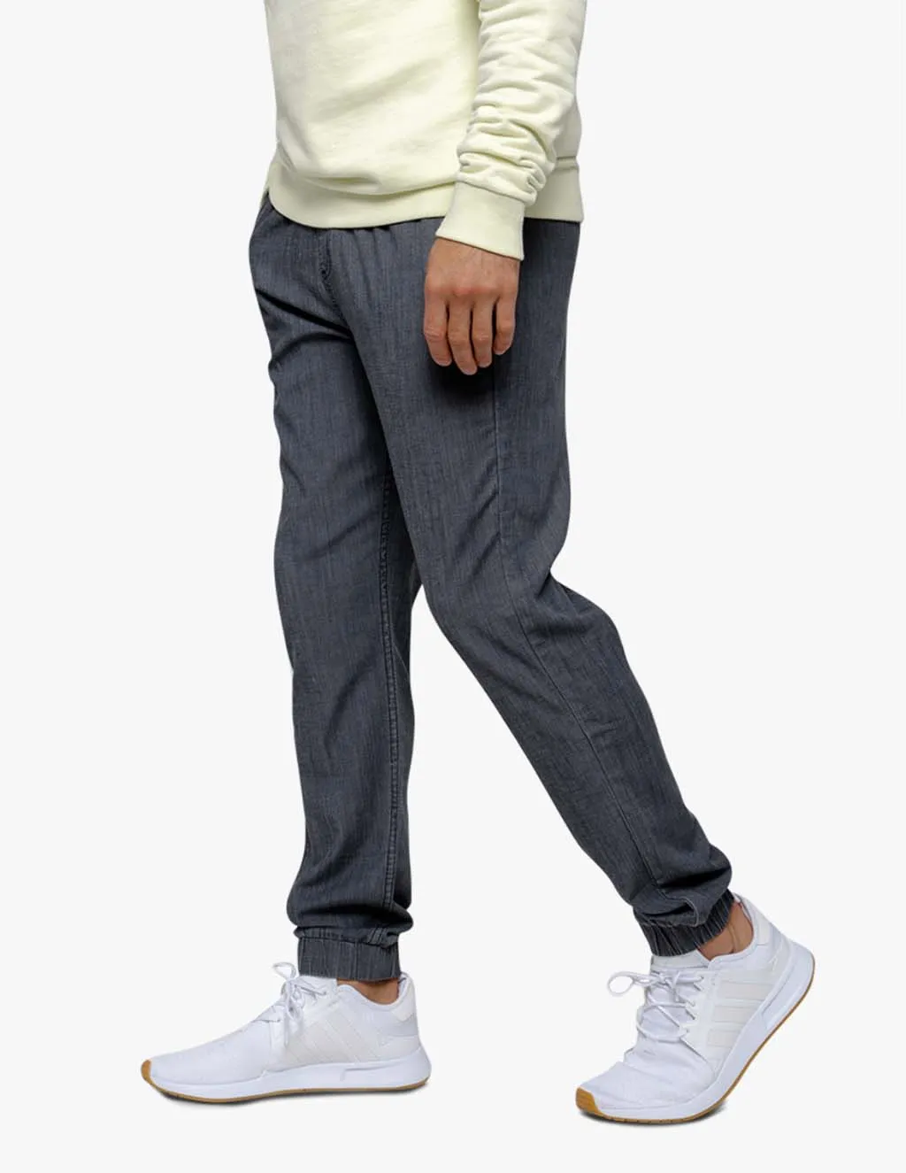 CHAMBRAY JOGGERS GRAY