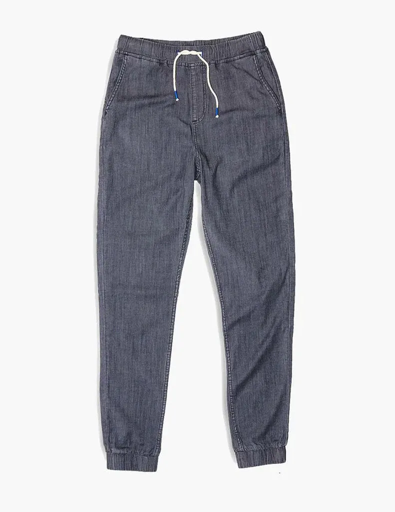 CHAMBRAY JOGGERS GRAY