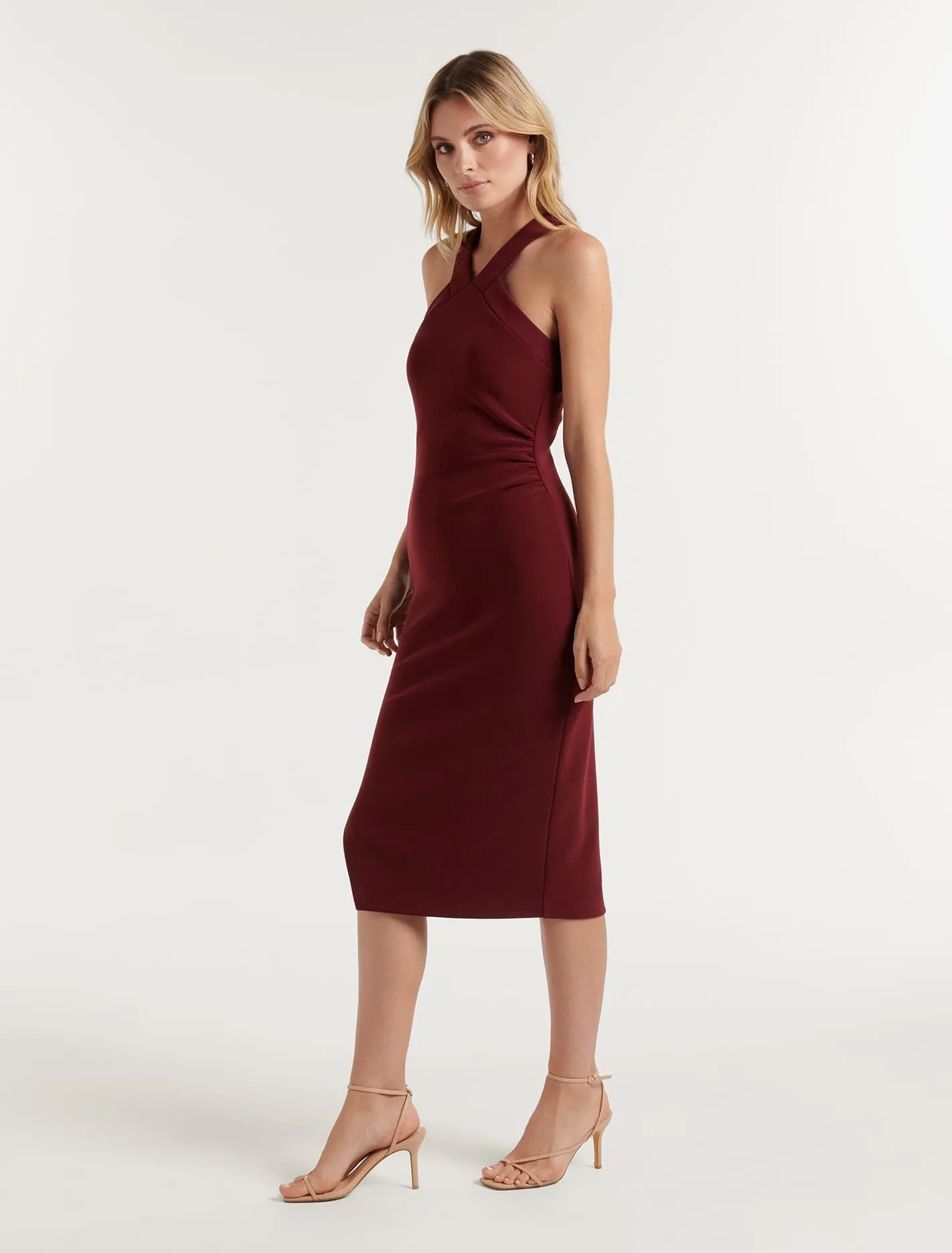 Charlie Arrow Neck Bodycon Dress